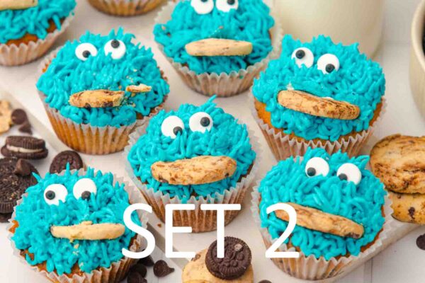 Cookie Monster Cupcakes [Set 2] - Image 16