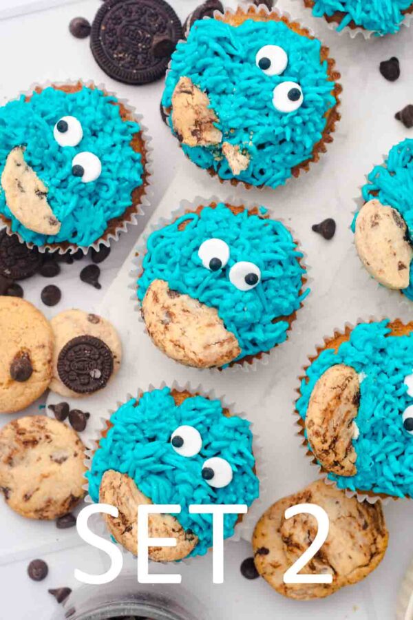 Cookie Monster Cupcakes [Set 2] - Image 21