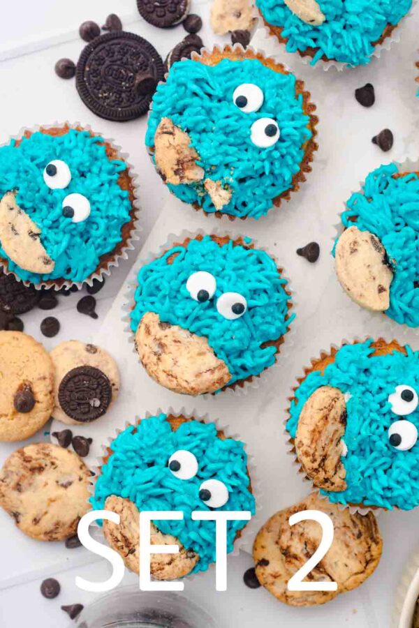 Cookie Monster Cupcakes [Set 2] - Image 22