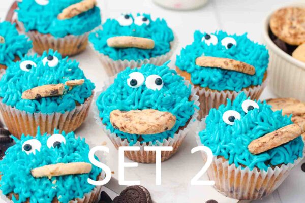 Cookie Monster Cupcakes [Set 2] - Image 25