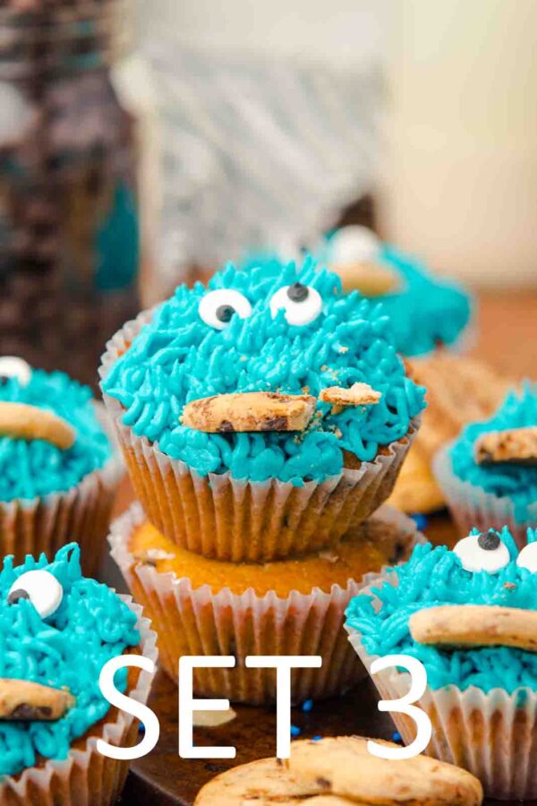 Cookie Monster Cupcakes [Set 3] - Image 3
