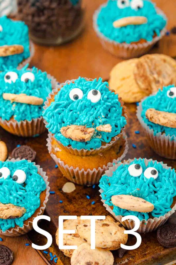 Cookie Monster Cupcakes [Set 3] - Image 4