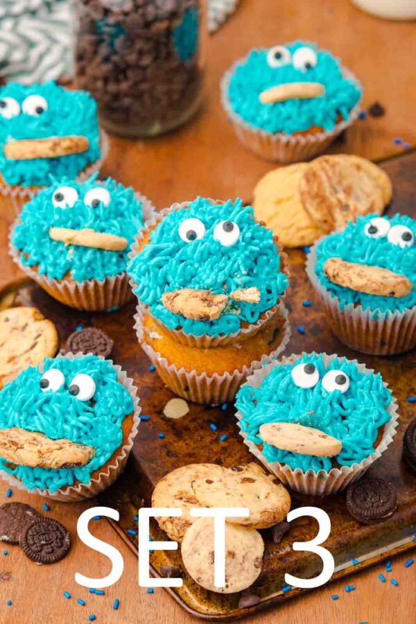 Cookie Monster Cupcakes [Set 3] - Image 5