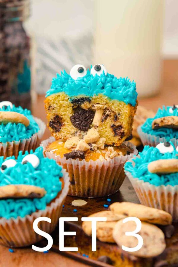 Cookie Monster Cupcakes [Set 3] - Image 7
