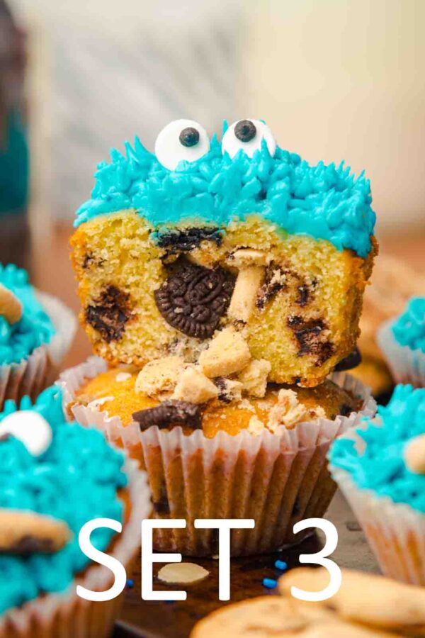 Cookie Monster Cupcakes [Set 3] - Image 9
