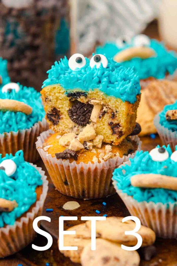 Cookie Monster Cupcakes [Set 3] - Image 10