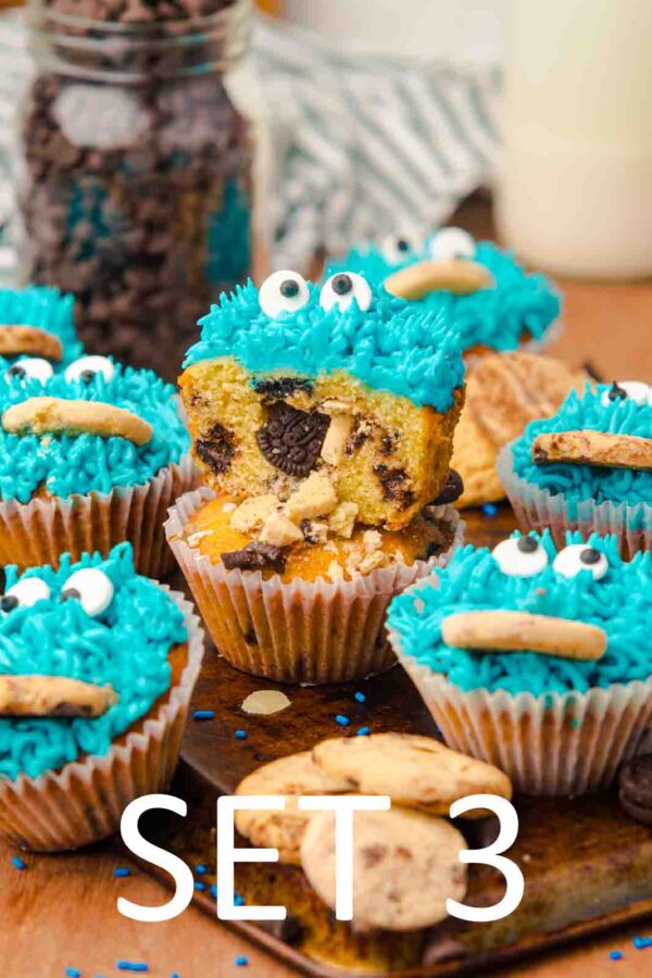 Cookie Monster Cupcakes [Set 3] - Image 11