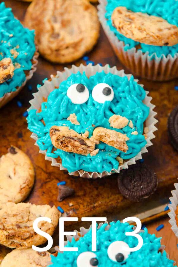 Cookie Monster Cupcakes [Set 3] - Image 14