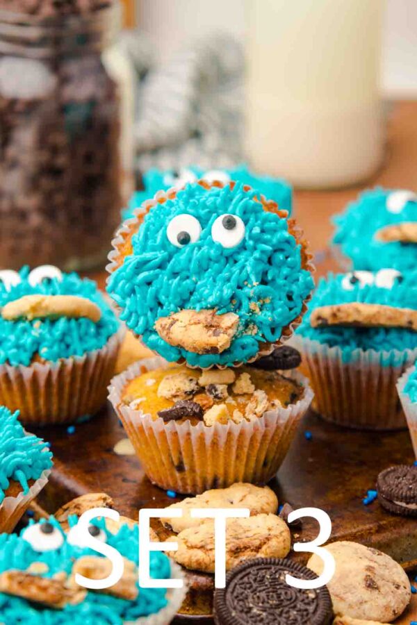 Cookie Monster Cupcakes [Set 3] - Image 22
