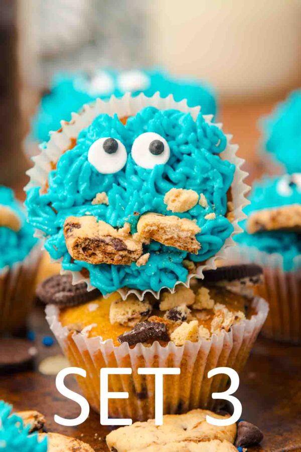 Cookie Monster Cupcakes [Set 3] - Image 24