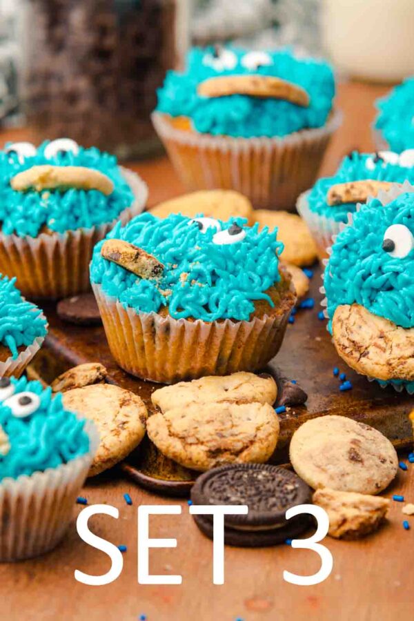 Cookie Monster Cupcakes [Set 3] - Image 25