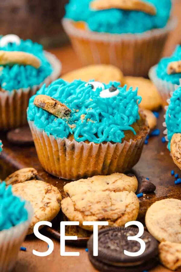 Cookie Monster Cupcakes [Set 3] - Image 26