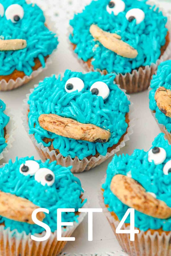 Cookie Monster Cupcakes [Set 4] - Image 4
