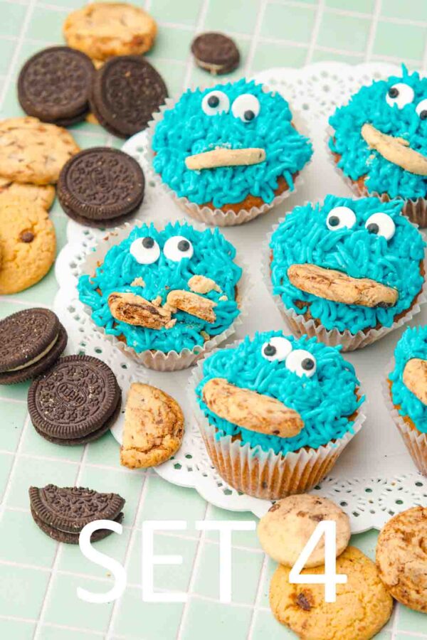 Cookie Monster Cupcakes [Set 4] - Image 6