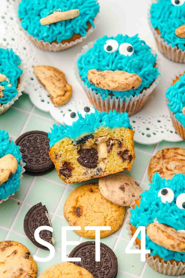 Cookie Monster Cupcakes [Set 4] - Image 8