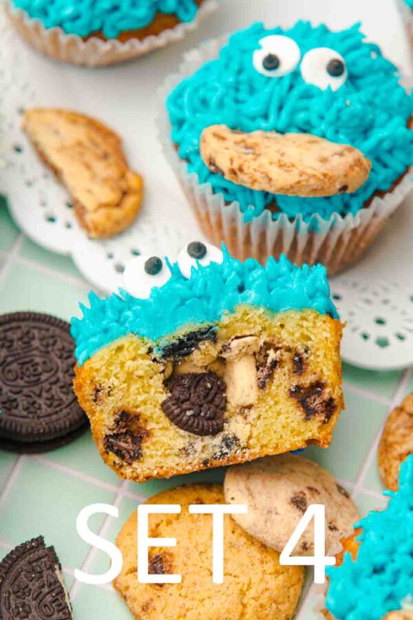 Cookie Monster Cupcakes [Set 4] - Image 10