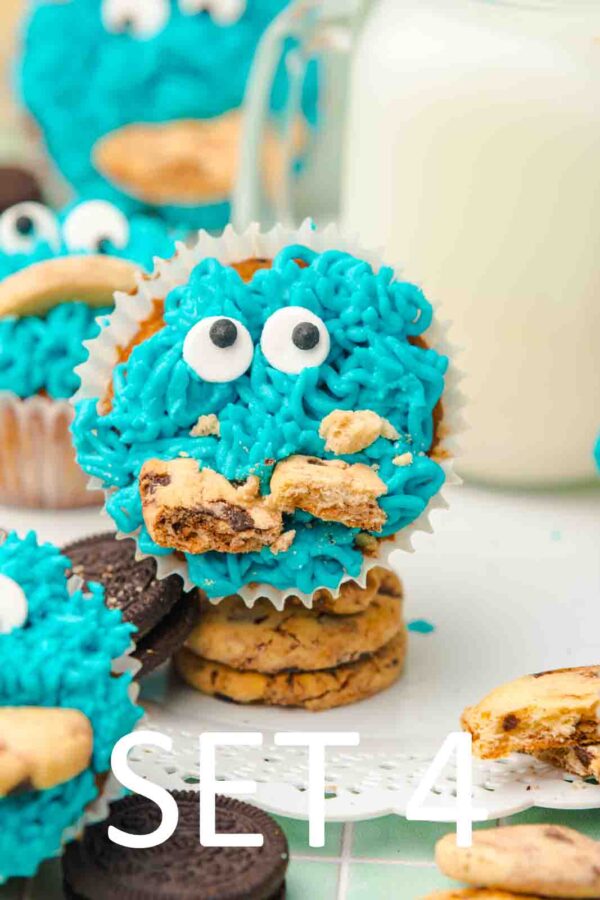 Cookie Monster Cupcakes [Set 4] - Image 13