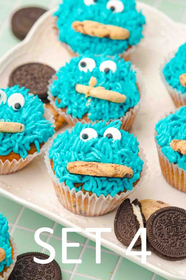 Cookie Monster Cupcakes [Set 4] - Image 14
