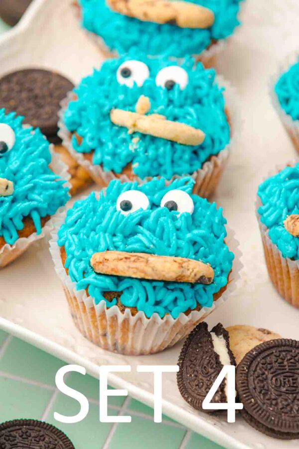 Cookie Monster Cupcakes [Set 4] - Image 15