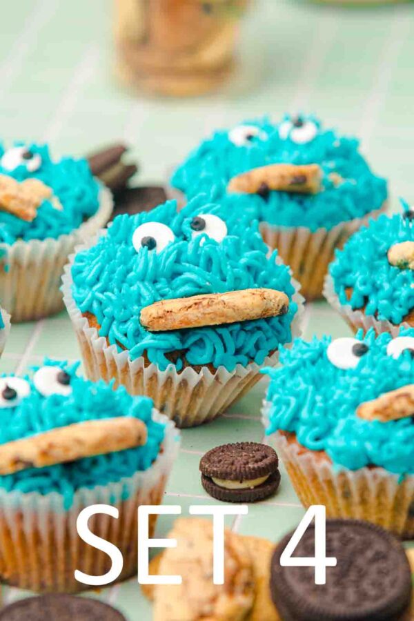 Cookie Monster Cupcakes [Set 4] - Image 16