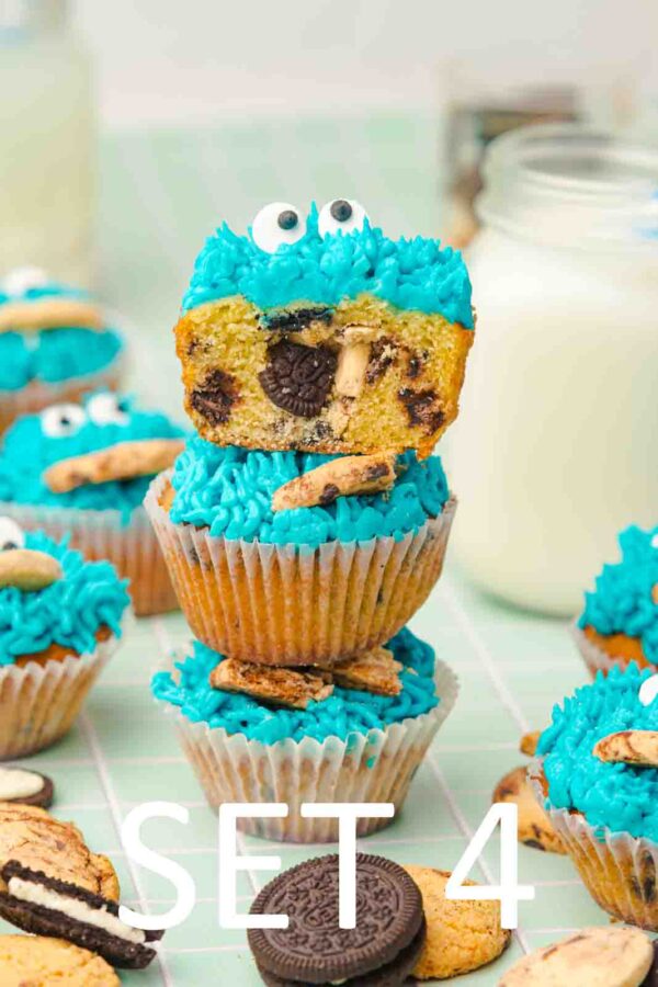 Cookie Monster Cupcakes [Set 4] - Image 17