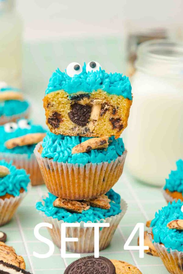 Cookie Monster Cupcakes [Set 4] - Image 18