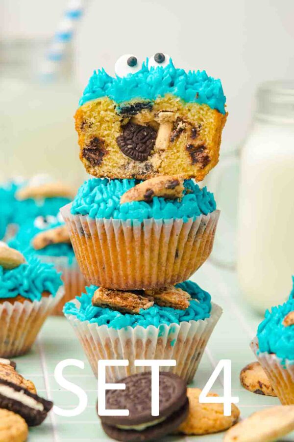 Cookie Monster Cupcakes [Set 4] - Image 19