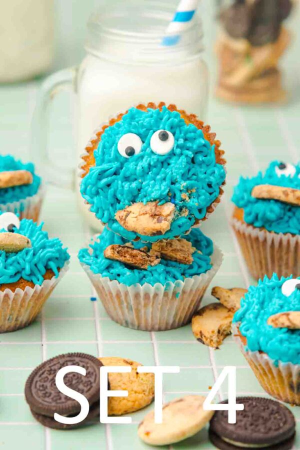 Cookie Monster Cupcakes [Set 4] - Image 20