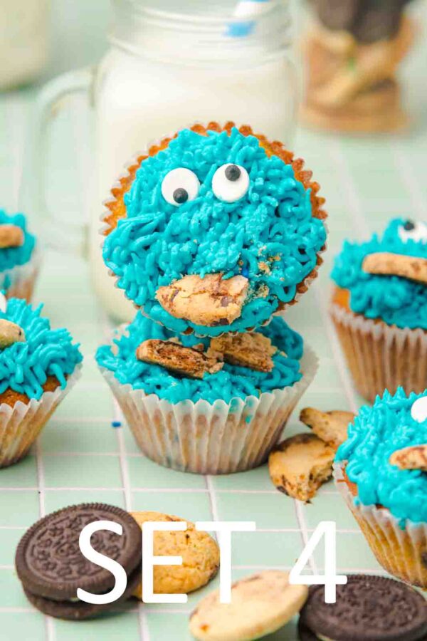 Cookie Monster Cupcakes [Set 4] - Image 21