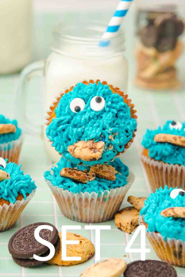 Cookie Monster Cupcakes [Set 4] - Image 22