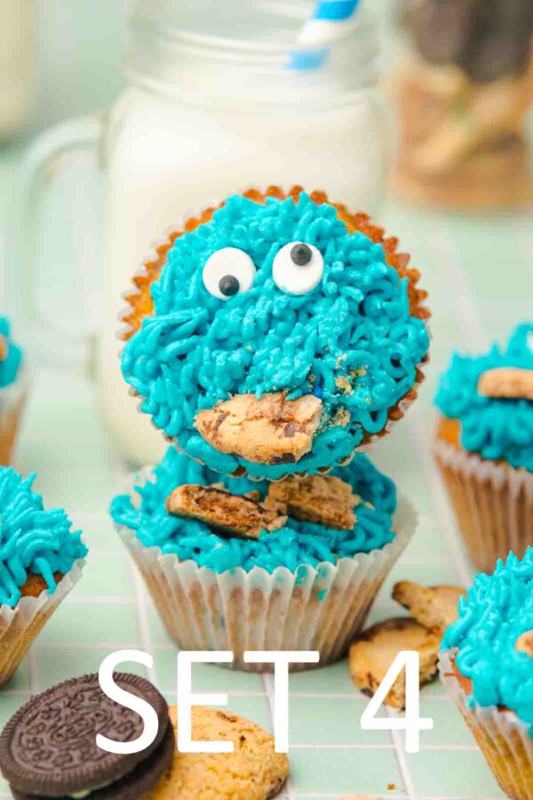 Cookie Monster Cupcakes [Set 4] - Image 23