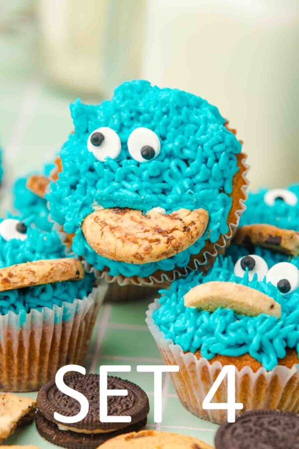 Cookie Monster Cupcakes [Set 4] - Image 27