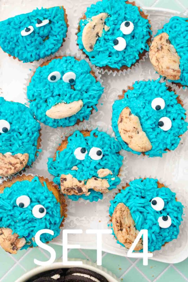 Cookie Monster Cupcakes [Set 4] - Image 28