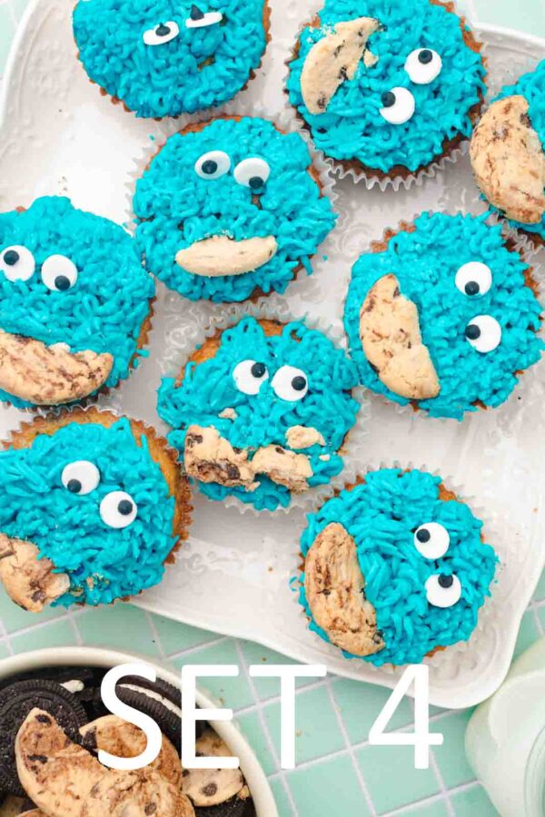 Cookie Monster Cupcakes [Set 4] - Image 30