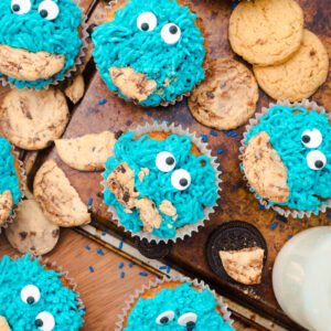 Cookie Monster Cupcakes [Set 3]