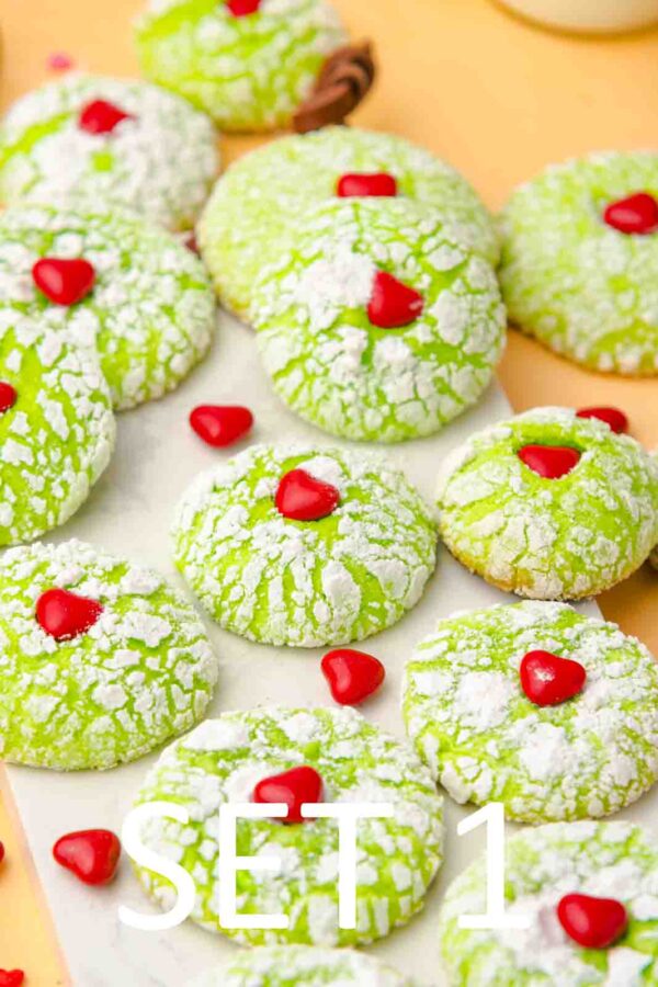 Grinch Crinkle Cookies [Set 1] - Image 4