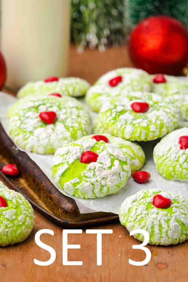 Grinch Crinkle Cookies [Set 3] - Image 2