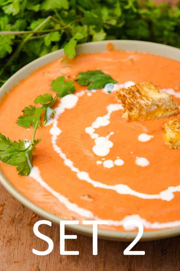 Creamy Roasted Tomato Soup with Grilled Cheese Croutons [Set 2] - Image 19