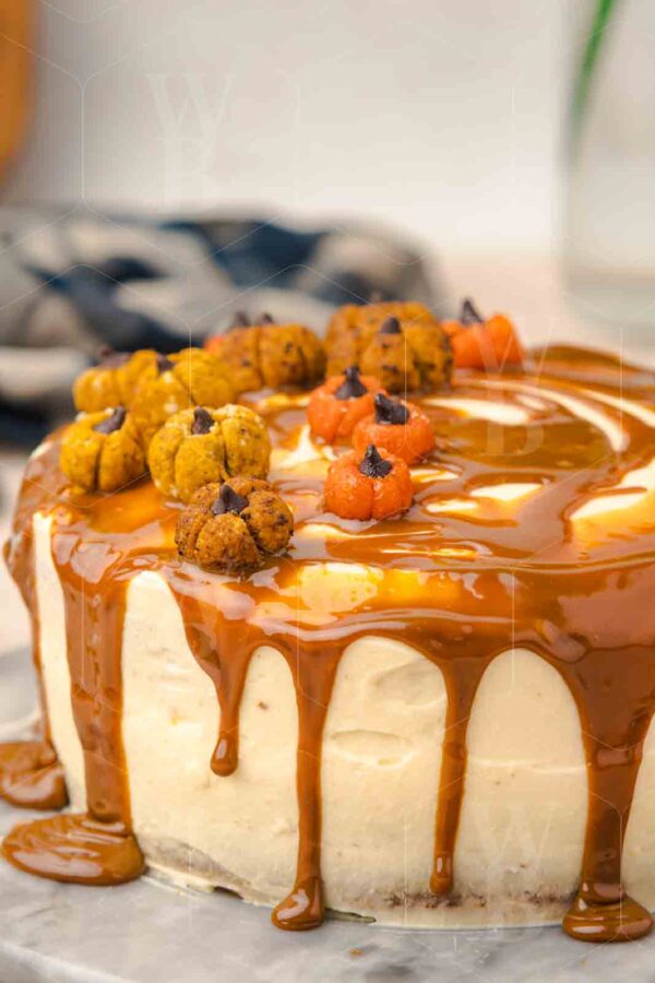 Salted Caramel Pumpkin Cake - Image 4