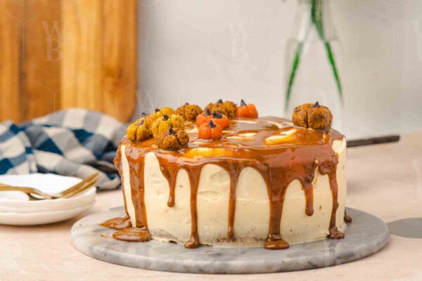 Salted Caramel Pumpkin Cake - Image 7