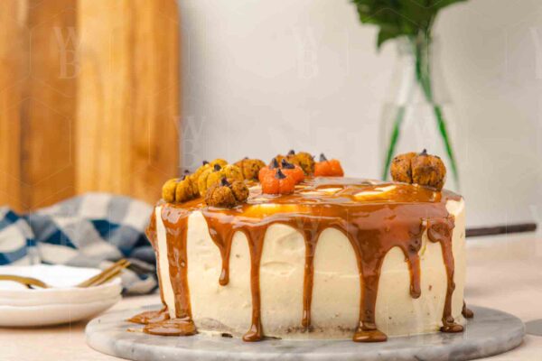 Salted Caramel Pumpkin Cake - Image 8