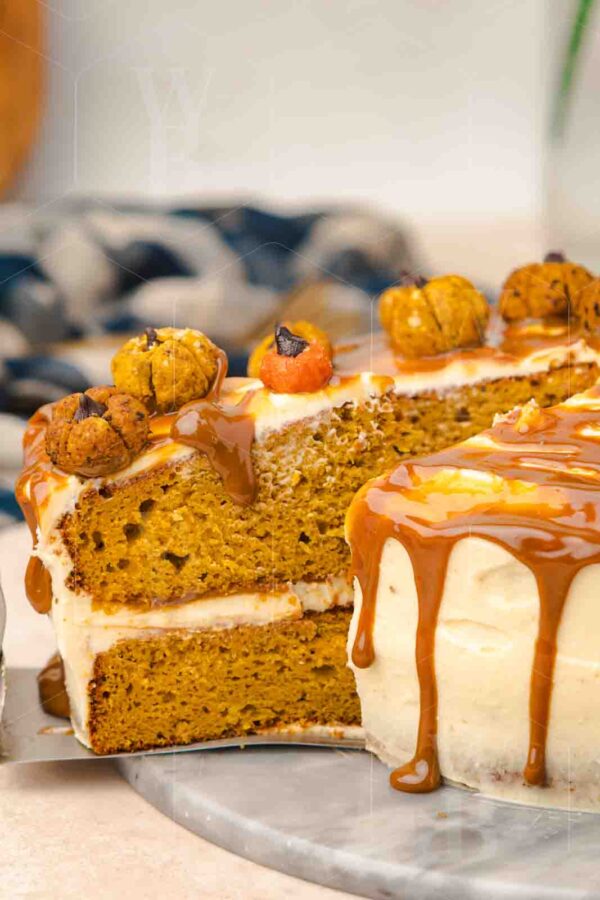 Salted Caramel Pumpkin Cake - Image 16