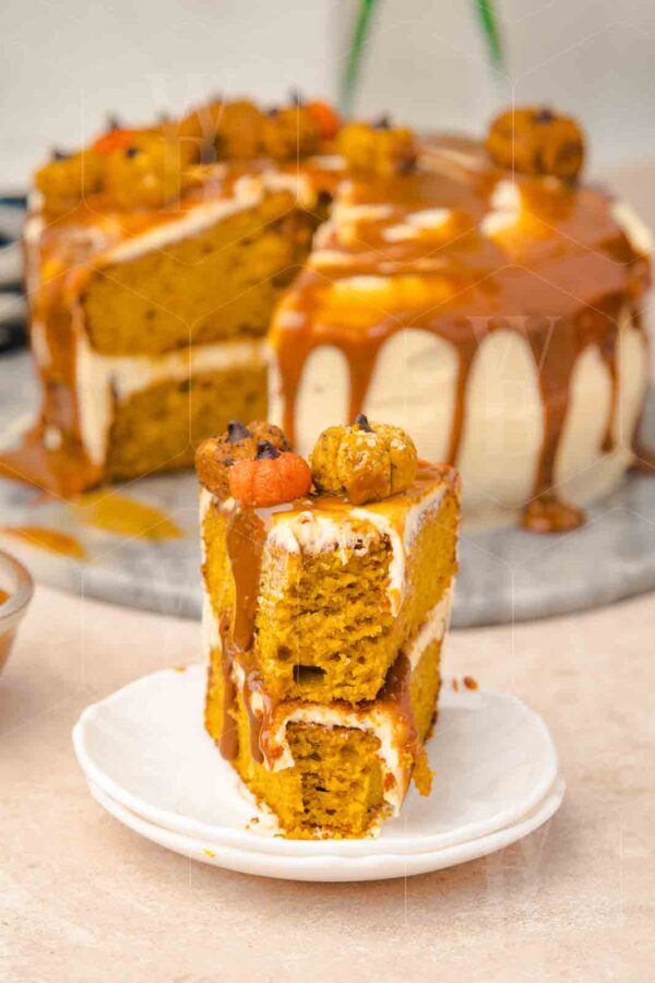 Salted Caramel Pumpkin Cake - Image 26