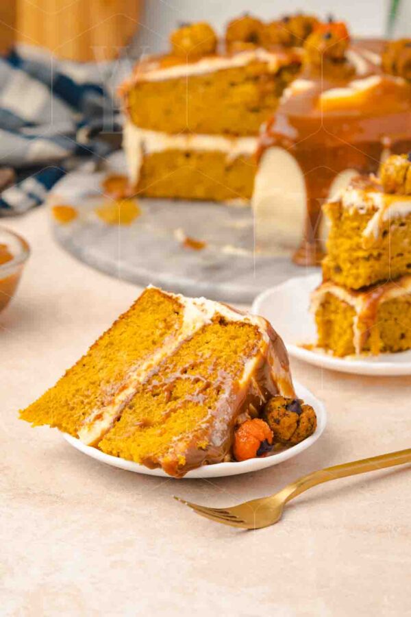 Salted Caramel Pumpkin Cake - Image 29