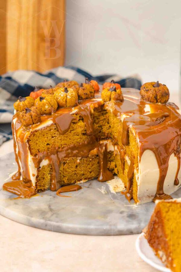 Salted Caramel Pumpkin Cake - Image 36