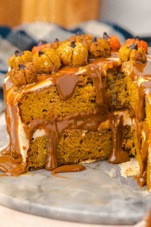 Salted Caramel Pumpkin Cake - Image 38