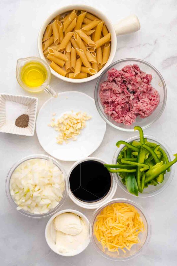 One-Skillet Philly Cheesesteak Pasta - Image 23