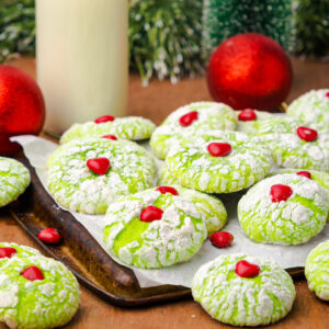 Grinch Crinkle Cookies [Set 3]