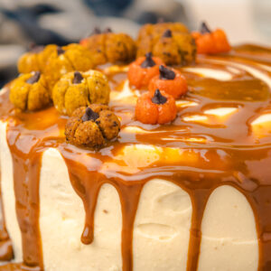 Salted Caramel Pumpkin Cake