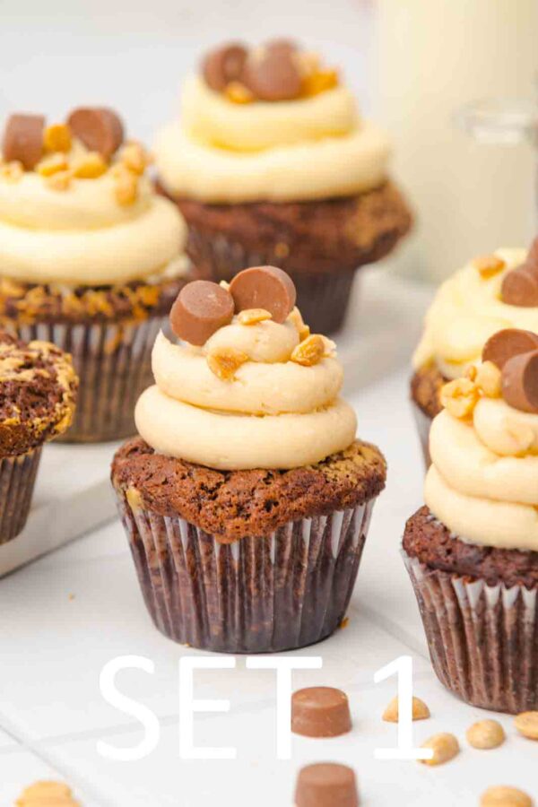 Chocolate Peanut Butter Cup Muffins [Set 1] - Image 14